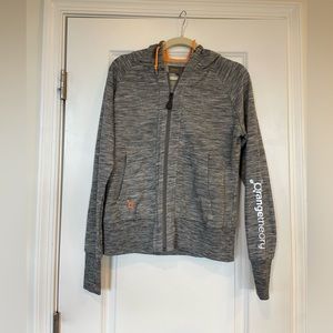 Orangetheory Fitness hoodie full zip up. Heather gray